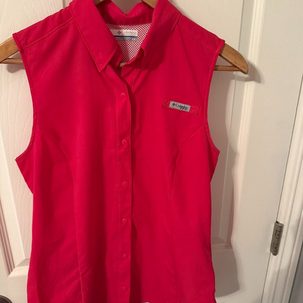 Columbia sleevless top/pink size S
